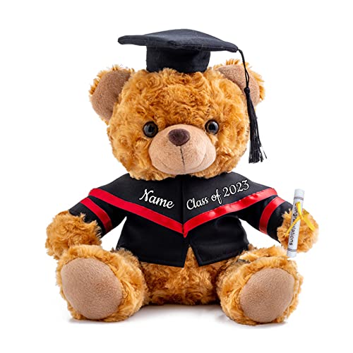 GraduationBär Personalisierte Graduation Geschenke mit benutzerdefinierten Text, Teddybär Plüschtier als Schulabschluss Geschenk für sie 2024 Oberschule Hochschule Graduation Geschenke (20 cm-Text) GraduationBär Personalisierte Graduation Geschenke mit benutzerdefinierten Text, Teddybär Plüschtier als Schulabschluss Geschenk für sie 2024 Oberschule Hochschule Graduation Geschenke (20 cm-Text) von ADORSUN