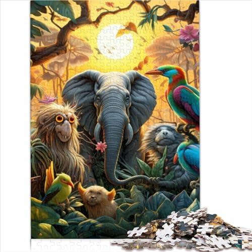 1000 Teile Puzzlespiel Tierwelt Puzzles Holzpuzzle Lernspielzeug (75x50cm) von ADOSIA