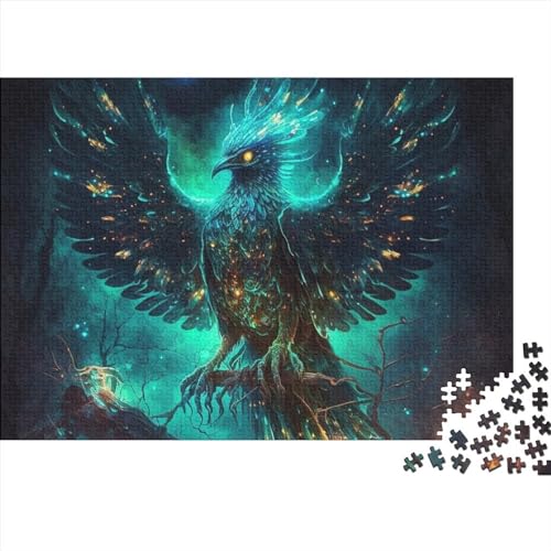 300-Teiliges Puzzle Für Erwachsene, Fantasy-Phoenix-Vogel-Puzzles, Schwieriges Puzzle, Lernspiele, Heimdekoration (Größe 40X28cm) von ADOSIA