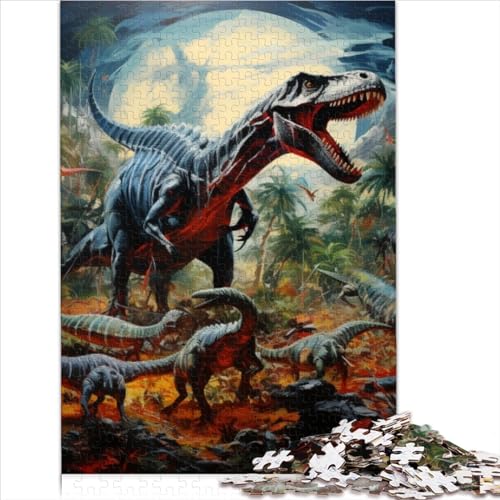 Dinosaurier-Welt-Puzzle, 1000 Teile, Puzzle für Erwachsene, Spiel, Puzzle, Spielzeug, Teenager, Puzzle, Geschenke, Wanddekoration (75x50cm) von ADOSIA