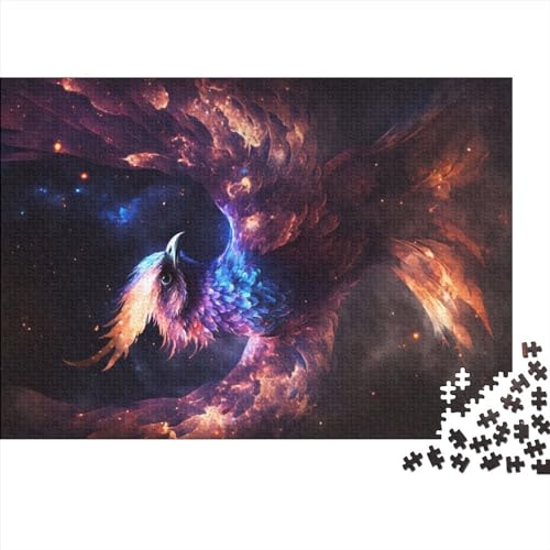 Puzzle „Cosmic Phoenix Rising“, 300 Teile, Puzzle Für Erwachsene, Puzzle-Spielzeug, Teenager-Puzzle, Geschenke, Wanddekoration (Größe 40X28cm) von ADOSIA