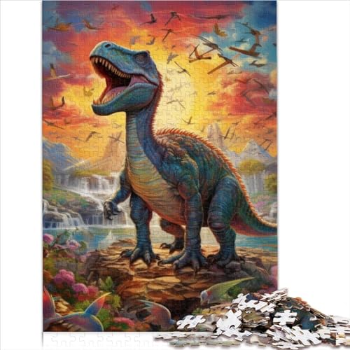 Puzzle für Erwachsene, Dinosaurierwelt, 1000-teiliges Puzzle, Holzpuzzle für Erwachsene und Familien, schwierig und herausfordernd (75x50cm) von ADOSIA