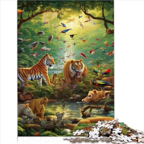 Puzzles 1000 Teile für Erwachsene Afrikanische Tiere Puzzle für Erwachsene Kartonpuzzles Home Art Decor (75x50cm) von ADOSIA