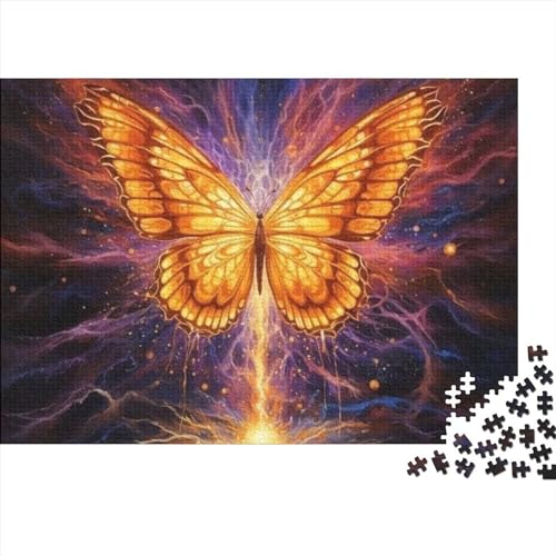 Wunderschönes Schmetterlingspuzzle Für Erwachsene, 300 Teile, Schwieriges Puzzle, Unmögliches Puzzle Für Kinder Ab 12 Jahren (Größe 40X28cm) von ADOSIA