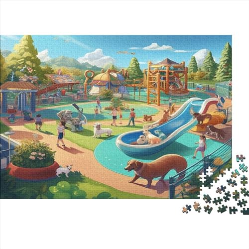 Amusement Park (44) Puzzles 1000 Teile Holz Zoological Park Erwachsene ＆ Kinder Wohnkultur Lernspiel Geschicklichkeitsspiel Für Die Ganze Familie Geburtstag Stress Relief 1000pc von ADOVZ