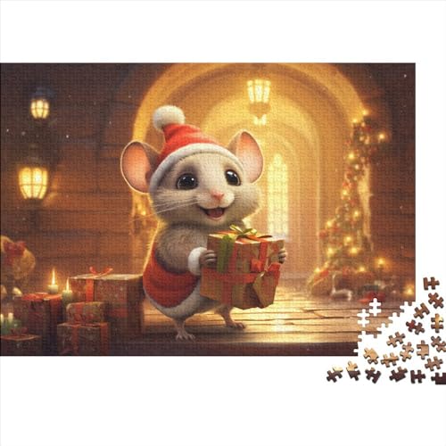 Christmas Mouse (117) 500 Teile Personalised Photo Puzzles Erwachsene Home Decor Geschicklichkeitsspiel Für Die Ganze Familie Geburtstag Lernspiel Stress Relief 500pcs (52x38cm von ADOVZ