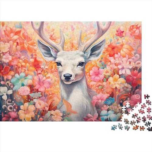 Colorful Deer (68) 500 Teile Holz Typical Animal Erwachsene Puzzle Family Challenging Games Wohnkultur Educational Game Geburtstag Stress Relief 500pcs (52x38cm) von ADOVZ