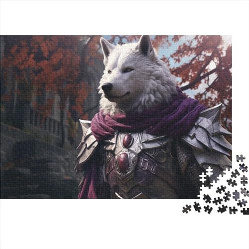 Colorful Wolf (305) Puzzle Erwachsene 500 Teile Personalised Photos Home Decor Family Challenging Games Geburtstag Educational Game Stress Relief Toy 500pcs (52x38cm) von ADOVZ