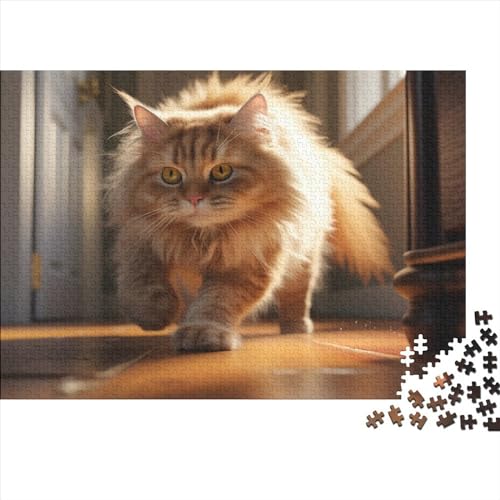 Colourful Cat (286) Erwachsene Puzzle 300 Teile Personalised Photos Family Challenging Games Educational Game Geburtstag Home Decor Stress Relief Toy 300pcs (40x28cm) von ADOVZ