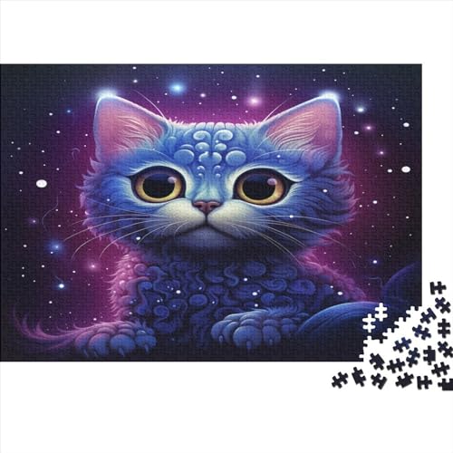 Colourful Cat (35) 500 Teile Personalised Photos Für Erwachsene Puzzle Home Decor Family Challenging Games Geburtstag Lernspiel Stress Relief 500pcs (52x38cm) von ADOVZ