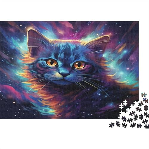 Colourful Cat (47) Erwachsene 300 Teile Personalised Photos Puzzles Geburtstag Moderne Wohnkultur Educational Game Family Challenging Games Stress Relief 300pcs (40x28cm) von ADOVZ