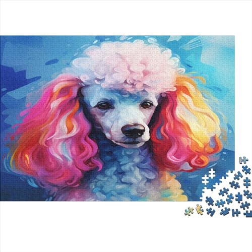 Colourful Dog (34) 500 Teile Personalised Photos Puzzles Erwachsene Home Decor Geburtstag Lernspiel Family Challenging Games Entspannung Und Intelligenz 500pcs (52x38cm) von ADOVZ