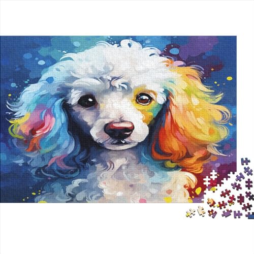 Colourful Dog (47) 300 Teile Personalised Photos Puzzles Erwachsene Wohnkultur Geburtstag Geschicklichkeitsspiel Für Die Ganze Familie Lernspiel Stress Relief 300pcs (40x28cm) von ADOVZ