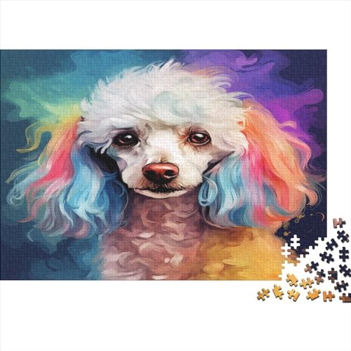 Colourful Dog (73) Puzzle Erwachsene 500 Teile Personalised Photos Geburtstag Educational Game Home Decor Family Challenging Games Stress Relief 500pcs (52x38cm) von ADOVZ