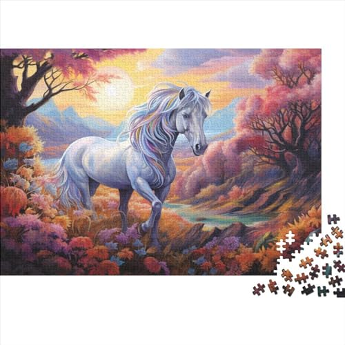 Colourful Horse (144) 1000 Teile Personalised Photos Puzzles Erwachsene Lernspiel Moderne Wohnkultur Family Challenging Games Geburtstag Entspannung Und Intelligenz 1000pcs (75x von ADOVZ
