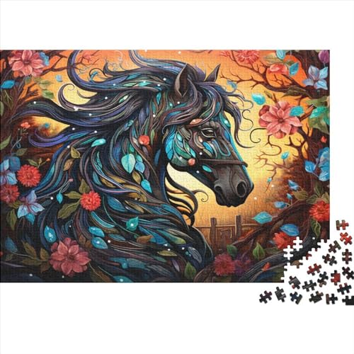 Colourful Horse (93) Erwachsene 500 Teile Personalised Photos Puzzle Family Challenging Games Geburtstag Lernspiel Moderne Wohnkultur Entspannung Und Intelligenz 500pcs (52x38c von ADOVZ
