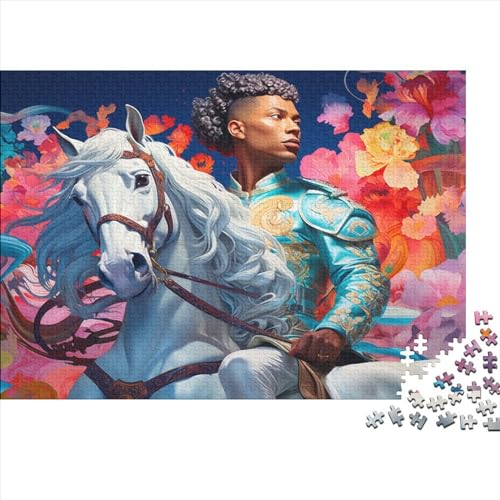 Colourful Horses (41) 500 Teile Personalised Photos Puzzle Erwachsene Family Challenging Games Geburtstag Home Decor Educational Game Stress Relief Toy 500pcs (52x38cm) von ADOVZ