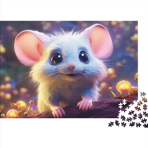 Colourful Mouse (113) Puzzles Für Erwachsene 300 Teile Personalised Photo Geburtstag Wohnkultur Educational Game Family Challenging Games Stress Relief 300pcs (40x28cm) von ADOVZ