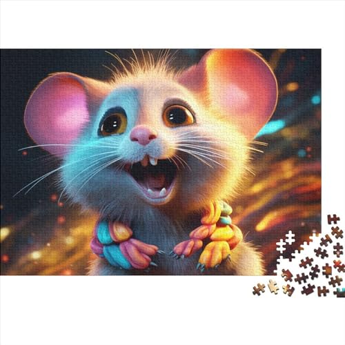 Colourful Mouse (121) Puzzles 500 Teile Personalised Photo Erwachsene Lernspiel Geschicklichkeitsspiel Für Die Ganze Familie Geburtstag Home Decor Stress Relief 500pcs (52x38cm von ADOVZ