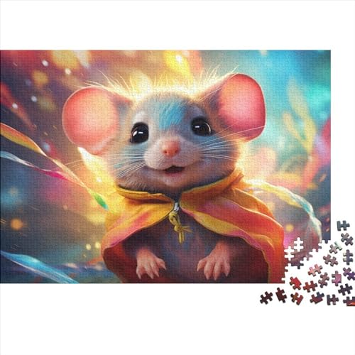 Colourful Mouse (140) Erwachsene 300 Teile Personalised Photo Puzzles Lernspiel Geburtstag Geschicklichkeitsspiel Für Die Ganze Familie Home Decor Stress Relief 300pcs (40x28cm von ADOVZ