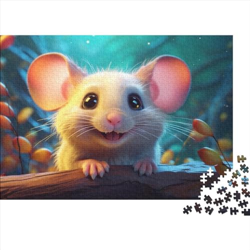 Colourful Mouse (16) 300 Teile Personalised Photo Puzzle Erwachsene Educational Game Moderne Wohnkultur Geburtstag Family Challenging Games Stress Relief 300pcs (40x28cm) von ADOVZ