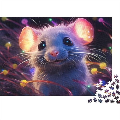 Colourful Mouse (178) Für Erwachsene Puzzle 1000 Teile Personalised Photo Lernspiel Home Decor Family Challenging Games Geburtstag Stress Relief Toy 1000pcs (75x50cm) von ADOVZ