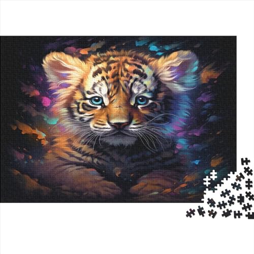 Colourful Tiger (57) Puzzles Für Erwachsene 1000 Teile Personalised Photos Lernspiel Family Challenging Games Geburtstag Home Decor Entspannung Und Intelligenz 1000pcs (75x50cm) von ADOVZ