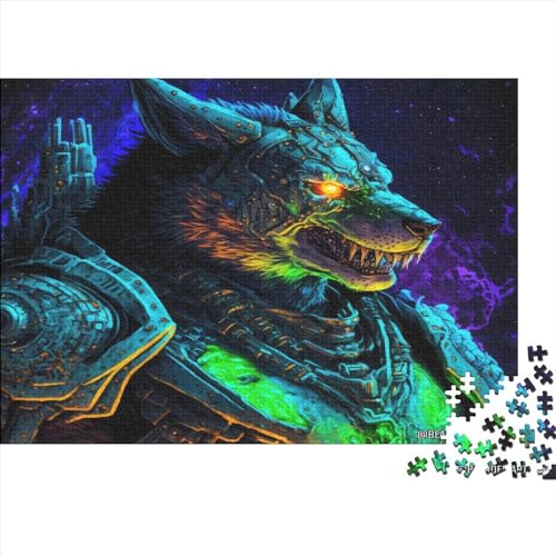 Cosmic Space Wolves2 Puzzle Erwachsene 500 Teile Moderne Wohnkultur Family Challenging Games Educational Game Geburtstag Stress Relief Toy 500pcs (52x38cm) von ADOVZ