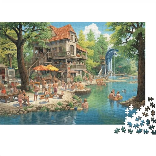 Crowd of People (22) Puzzle 1000 Teile Holz People Für Erwachsene ＆ Kinder Geburtstag Home Decor Family Challenging Games Lernspiel Stress Relief 1000pcs (75x50cm) von ADOVZ