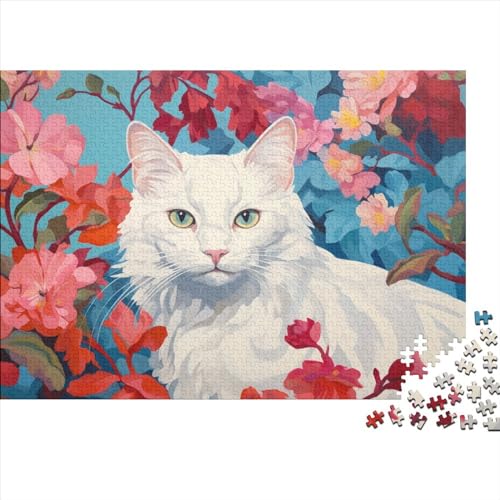 Cute Cat（401） (8) 1000 Teile Wooden Puzzles Puzzles Für Erwachsene Home Decor Family Challenging Games Geburtstag Lernspiel Entspannung Und Intelligenz Hölzerne 1000pcs (75x50cm von ADOVZ