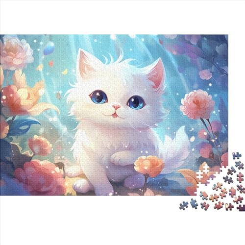 Cute Cat (143) 1000 Teile Wooden Puzzles Personalised Photo Puzzles Für Erwachsene Geburtstag Family Challenging Games Moderne Wohnkultur Lernspiel Stress Relief Toy Hölzerne 10 von ADOVZ