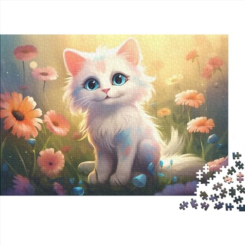 Cute Cat (250) Für Erwachsene Puzzles 500 Teile Wooden Puzzles Personalised Photo Geburtstag Lernspiel Family Challenging Games Moderne Wohnkultur Stress Relief Toy Hölzerne 50 von ADOVZ