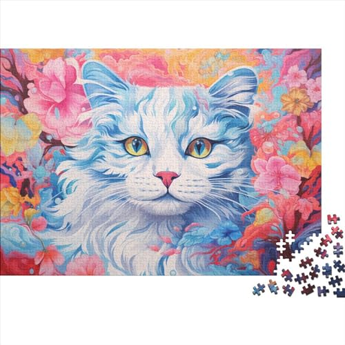 Cute Cat (50) Puzzle 500 Teile Wooden Puzzles Personalised Photo Für Erwachsene Family Challenging Games Geburtstag Moderne Wohnkultur Educational Game Stress Relief Hölzerne 5 von ADOVZ