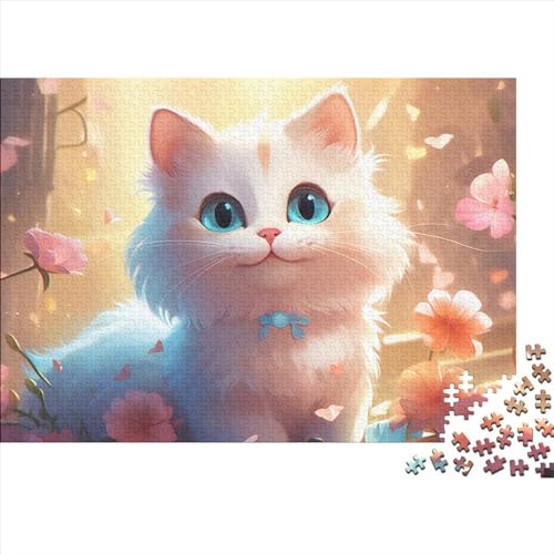 Cute Cat (92) Puzzles 500 Teile Wooden Puzzles Personalised Photo Erwachsene Lernspiel Geburtstag Geschicklichkeitsspiel Für Die Ganze Familie Wohnkultur Stress Relief Hölzerne von ADOVZ