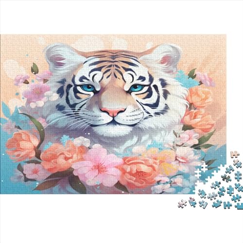 Cute Tiger (335) Erwachsene Puzzle 300 Teile Wooden Personalised Photo Geschicklichkeitsspiel Für Die Ganze Familie Lernspiel Wohnkultur Geburtstag Stress Relief Hölzerne 300pc von ADOVZ