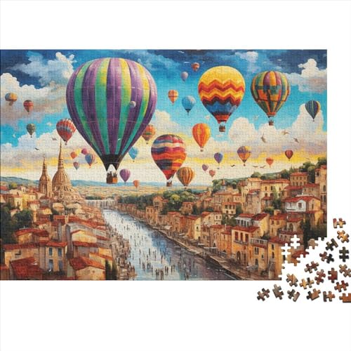 Hot Air Balloon (24) Erwachsene ＆ Kinder 1000 Teile Holz Personalised Photos Puzzles Educational Game Wohnkultur Geburtstag Family Challenging Games Stress Relief 1000pcs (75x50 von ADOVZ