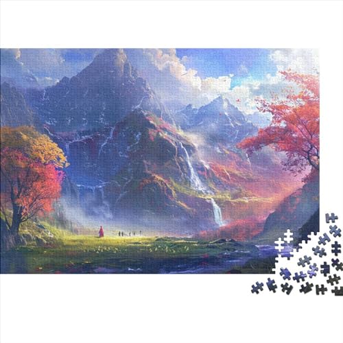 Natural Scenery (56) Für Erwachsene ＆ Kinder Puzzles 1000 Teile Holz Beautiful Views Educational Game Family Challenging Games Home Decor Geburtstag Stress Relief 1000pcs (75x50 von ADOVZ