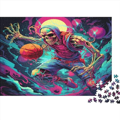 Skeleton Man (8) Erwachsene Puzzle 500 Teile Personalised Photo Geschicklichkeitsspiel Für Die Ganze Familie Geburtstag Lernspiel Home Decor Stress Relief 500pcs (52x38cm) von ADOVZ