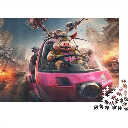 Sunglasses Pig (39) Puzzles 500 Teile Personalised Photo Für Erwachsene Family Challenging Games Lernspiel Geburtstag Home Decor Entspannung Und Intelligenz 500pcs (52x38cm) von ADOVZ