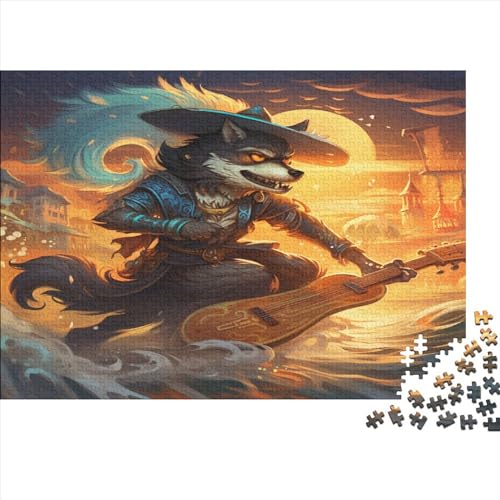 Wolf (7) Puzzle 500 Teile Personalised Photos Für Erwachsene Geburtstag Family Challenging Games Moderne Wohnkultur Lernspiel Stress Relief 500pcs (52x38cm) von ADOVZ