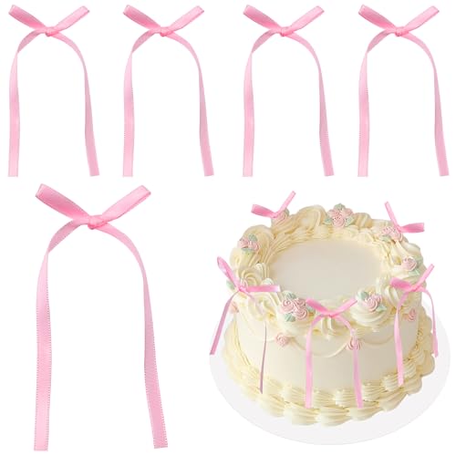 ADQUATOR 10 x hellrosa Schleifen-Kuchenaufsätze, Schleife, Kuchen, Dessert, Picks, rosa Kuchendekorationen für Babyparty, Kindergeburtstag, Hochzeit, Party, Jahrestag ADQUATOR 10 x hellrosa Schleifen-Kuchenaufsätze, Schleife, Kuchen, Dessert, Picks, rosa Kuchendekorationen für Babyparty, Kindergeburtstag, Hochzeit, Party, Jahrestag von ADQUATOR