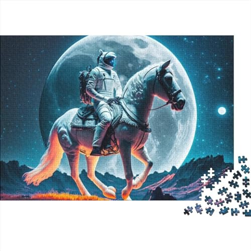 Magisches Pferd, Holzpuzzle für Erwachsene, 300 Teile, Puzzle für Kinder, Puzzle für Kinder ab 12 Jahren und Erwachsene (Größe 40x28cm) von ADRETA