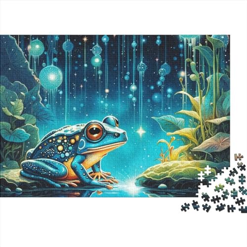 Puzzles 1000 Teile für Erwachsene, Fantasy-Tier-Frosch-Puzzles, Familie, geistige Kunst, Puzzles, Spiel, Spielzeug, Geschenk für Kinder (Größe 75x50cm) von ADRETA