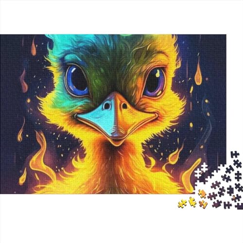 Tierische Enten-Puzzles für Erwachsene, 300-teilige Puzzles für Erwachsene, Holzpuzzles, kreativ für Erwachsene, herausforderndes Spiel (Größe 40x28cm) von ADRETA