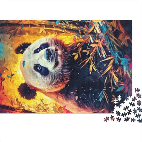 1000 Teile Puzzle für Erwachsene, buntes Tier-Panda-Puzzle, Gehirnübung, Herausforderung, Puzzle, Spiel, Geschenk für Kinder, 75x50cm von ADTEMP