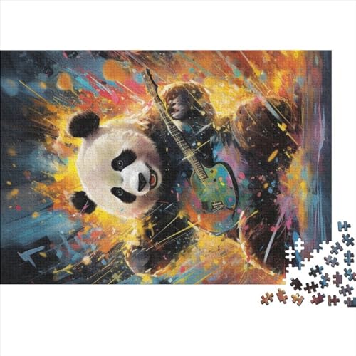 Buntes Tier-Panda-Puzzle, 1000 Teile, Puzzle für Erwachsene und Kinder, Lernspiele, Spielzeug, DIY, kreatives Holzpuzzle, Geschenke, 75x50cm von ADTEMP