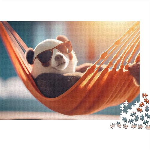 Holzpuzzle für Erwachsene, Tiere, Panda-Puzzle für Erwachsene, Teenager, Kinderpuzzle, Familien-Herausforderungsspiele (Größe 40x28cm) von ADTEMP