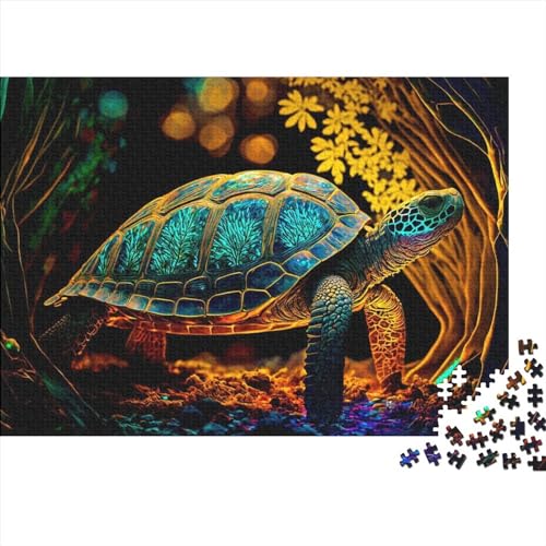 Puzzles für Erwachsene, 1000 Teile, Fantasy-Schildkröten-Puzzles für Erwachsene, Familien-Puzzlespiel, Geburtstagsgeschenke (Größe 75x50cm) von ADTEMP