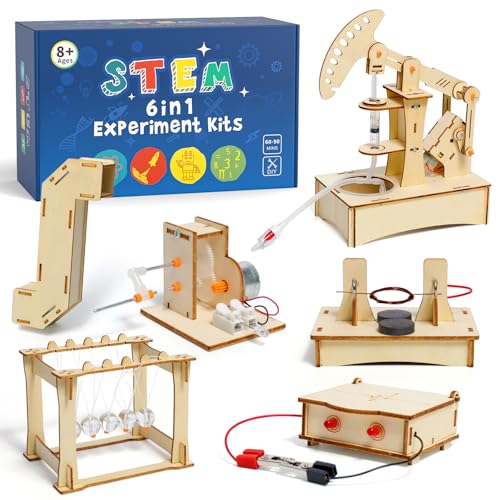 Experimente für Kinder ab 8 9 10 11 12, Elektronik Baukasten, Experimentierkasten, Elektro Baukasten, Holz Bausatz Kinder Spielzeug Geschenke ab 8-14 Jahre Jungen von ADUSRIZ