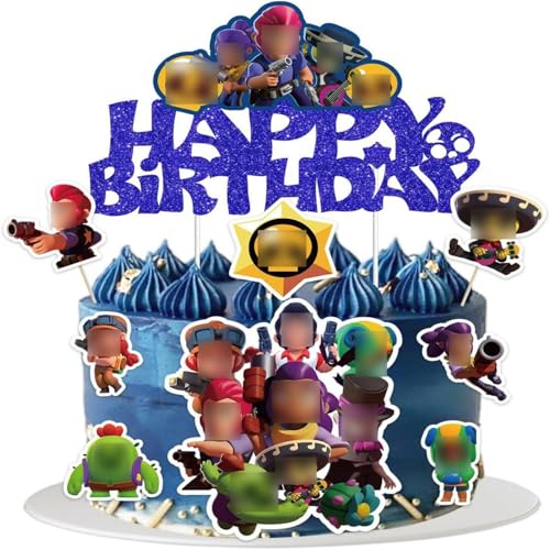 9pcs Tortendeko,Deko Torte,Brawl Kuchen Deko, Cake Topper,Happy Birthday Tortendeko, B-rawl Stars Geburtstag,Für Kinder Party Geburtstag Kuchen Dekoration Party Supplies 9pcs Tortendeko,Deko Torte,Brawl Kuchen Deko, Cake Topper,Happy Birthday Tortendeko, B-rawl Stars Geburtstag,Für Kinder Party Geburtstag Kuchen Dekoration Party Supplies von ADYEKSD